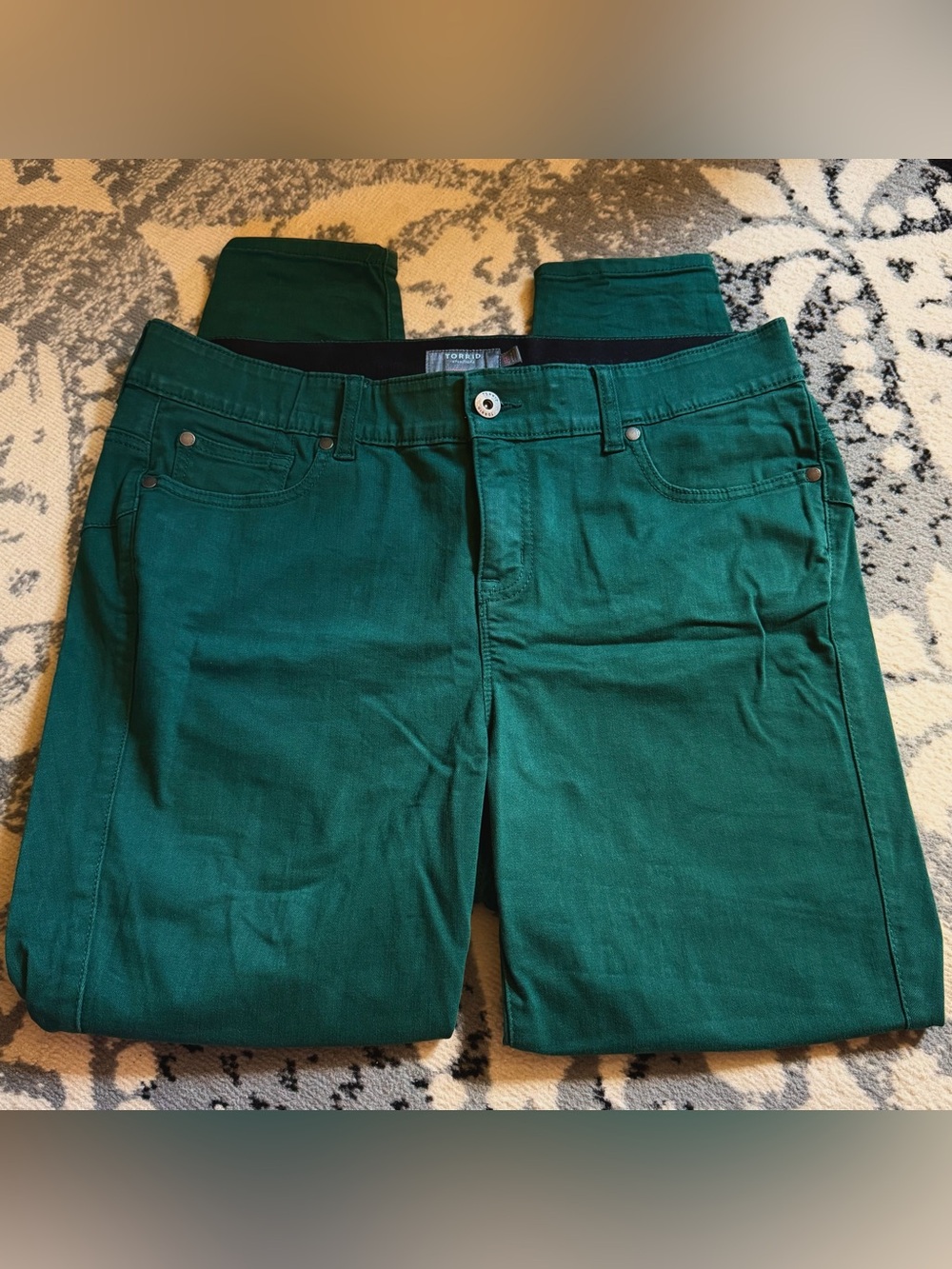 torrid Emerald Green Bombshell Skinny Jeans